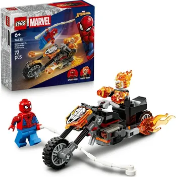 Stavebnice LEGO LEGO® Marvel 76335 Spider-Man vs. Ghost Rider na motorce
