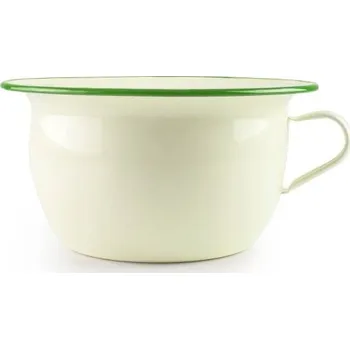 Kojenecká hygiena Smaltovaný nočník se zeleným okrajem 24cm 3,5l - Ibili