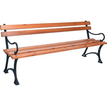 Zahrada Lavice do parku s kovovými područkami - borovicové dřevo