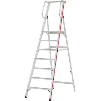 Schůdek Hliníkové schůdky HYMER 8080 7 nášlapů