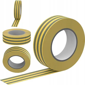 LED páska Mocna LED pásek Izolacyjna PCV Wodoodporna 19mm x 0,13mm Żółto-Zielona 20m Ecolight