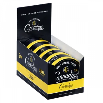 CBD Cannadips Tangy Citrus CBD 150 mg 5 ks