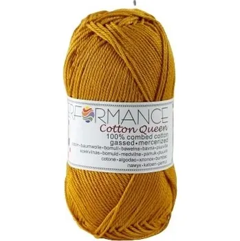 Příze Performance Bavlněná příze Cotton Queen 190 - žlutá 50g 125m