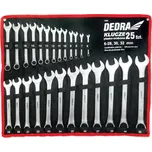 DEDRA klíče očkoploché sada 25ks v pouzdře, 6-32mm, 1406