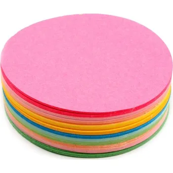 Barevný papír Barevné papíry na origami Ø8 cm - 240ks