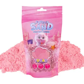 Hračka Tuban Kinetický písek Fluffy Pink 90 g