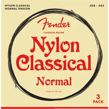 Struna pro kytaru a smyčcový nástroj Fender 100 Classical Nylon Tie End Nylonové struny pro klasickou kytaru