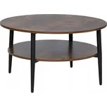 Konferenční stolek Ella 80 cm vintage/černý