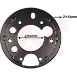 Ochranný plech proti rozstřikování, brzdový kotouč VAN WEZEL 3076374