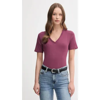 Pánská móda Bavlněné tričko United Colors of Benetton 3GA2E4230 fialová 49X, vel. XL