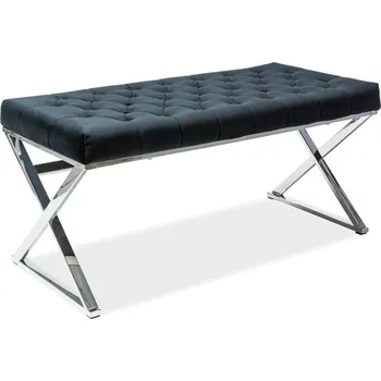 Zahradní lavice Lavice Onyx černá/chrom