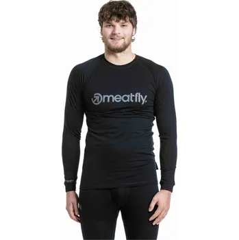 Pánské merino tričko Meatfly Bernie černá XXL