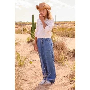 Oblečení a móda Dětské rifle Mayoral 6557.8G.Junior.PPY2 modrá 55X, vel. 140