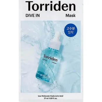 Pleťová maska Torriden – DIVE-IN Low Molecular Hyaluronic Acid Mask – Hydratační plátýnková maska s nízkomolekulární kyselinou hyaluronovou – 1 ks