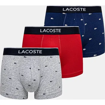 Boxerky Boxerky Lacoste 3-pack 5H1299 námořnická modř 59X, vel. XXL