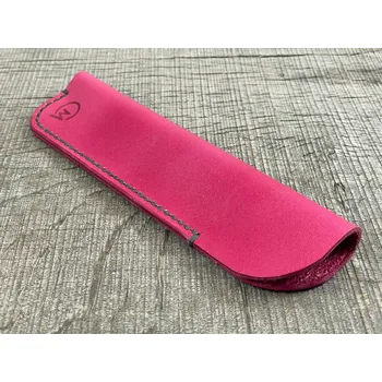 Ručně vyrobené kožené pouzdro na pero - Pink Typ pouzdra: Pouzdro na pero - (Brilliance, Elegant, Linear, Burly)