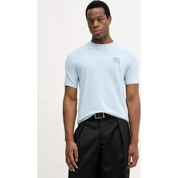 Pánská móda Tričko Karl Lagerfeld 561235.755023 modrá 05X, vel. S