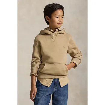 Chlapecká mikina Dětská bavlněná mikina Polo Ralph Lauren 323749954062 béžová 80X, vel. 140-149