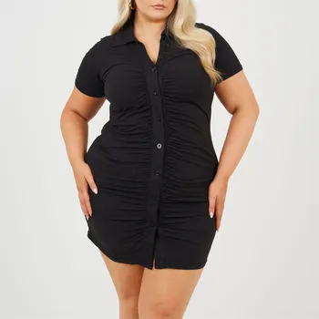 Dámské šaty Šaty Brave Soul Black 1210062 24 (5XL)