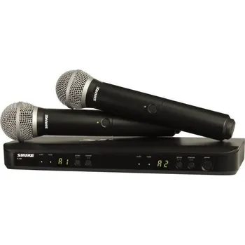 Shure BLX288E/PG58 Bezdrátový set K3E: 606-630 MHz (Jako nové)