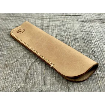 Ručně vyrobené kožené pouzdro na pero - Světle hnědá Typ pouzdra: Pouzdro na pero - (Brilliance, Elegant, Linear, Burly)