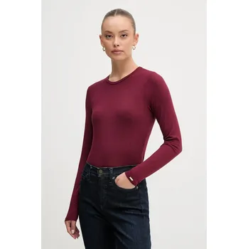 Body Body s příměsí kašmíru United Colors of Benetton 3LRU3B004 burgundské 93X, vel. S