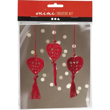 Dětské zboží Creative Sada háčkování VALENTÝNSKÁ SRDÍČKA