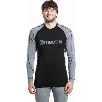 Pánské termoprádlo Pánské merino tričko Meatfly Carl šedá M