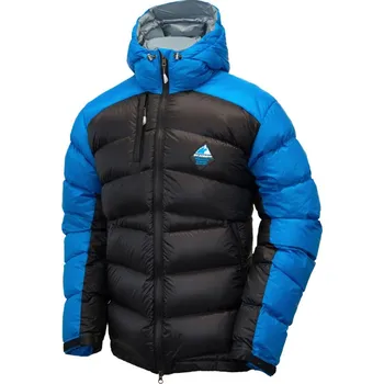 Sir Joseph Stelvio Man turquoise/black pánská teplejší zimní péřová bunda DWR širší střih - XXL