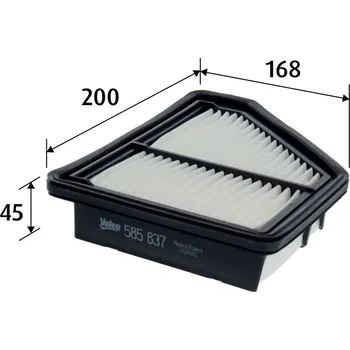 Filtr do auta Vzduchový filtr VALEO 585837