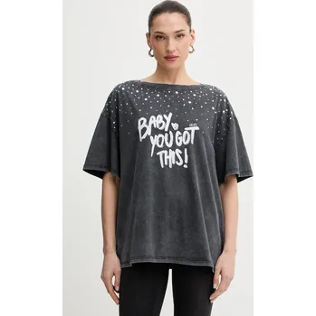 Pánská móda Bavlněné tričko Liu Jo WA6131.J3868 šedá 90X, vel. L