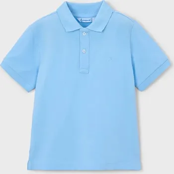Dětská bavlněná polokošile Mayoral 150.5A.Mini.PPY2 modrá 55X, vel. 128