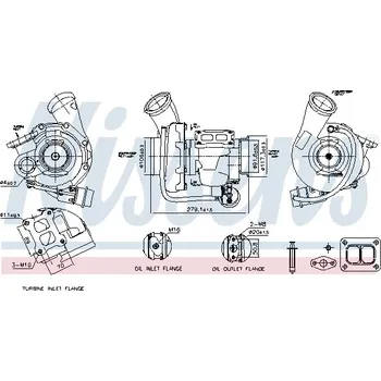 Turbodmychadlo Turbodmychadlo NISSENS 93762
