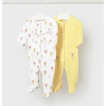 Kojenecké dupačky Mayoral Newborn 2-pack 1708.2G.Newborn.PPY2 žlutá 11X, vel. 80