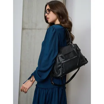 Sinsay - Bowlingová taška s kapsami z imitace kůže - černá - 222GK-99X - 222GK-99X-ONE