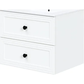 Policová skříň Závěsná skříňka pod umyvadlo Toreto 2S 60 cm bílá