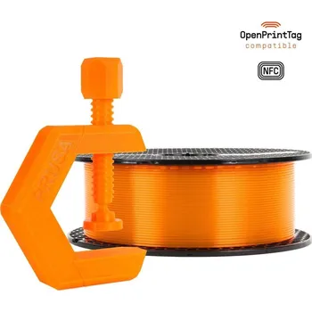 Filament Prusament PETG Prusa Orange Transparent 1kg (NFC) - Filament