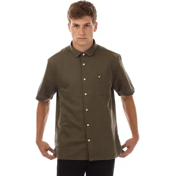 Pánská košile Košile Lyle and Scott olive 1207882 L
