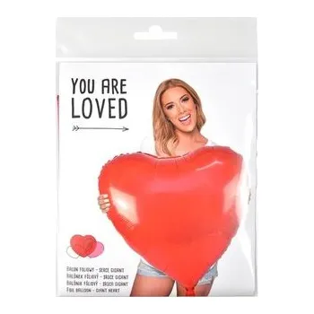 Balónek BALÓNEK FÓLIOVÝ - SRDCE GIGANT 75CM/6 CM