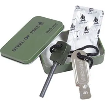 Zapalovač Web-tex Krabička pro rozdělání ohně /křesadlo, vata, líh/