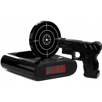 Budík LEAN Toys 3682 budík laserová pistole s terčem černý