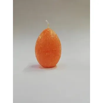 Svíčka Svíčka vonná z palmového vosku - vajíčko oranžové - pomeranč