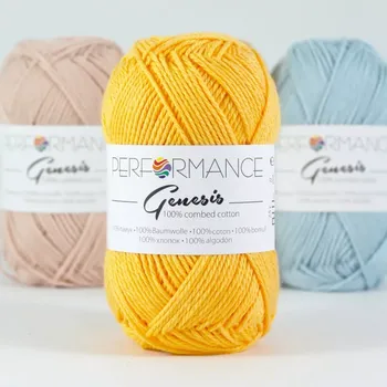 Příze Performance Bavlněná příze Genesis 2055 - žlutá 50g 110m