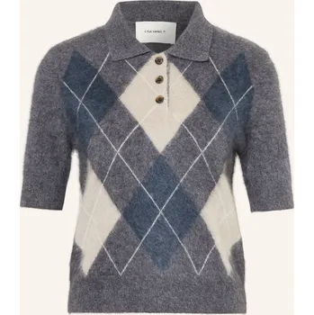 Dámský svetr Lisa Yang Dámské Pletené Polo Tričko Z Kašmíru, tmavě šedá /...
