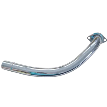 Výfuk pro motocykl Výfukové koleno PIO 05, 20 CHROM s prolisem ČESKÁ VÝROBA