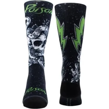 Pánské ponožky Poison Ponožky Poison Snake Skull One Size
