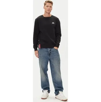 Pánská mikina Alpha Industries Mikina Basic 188307 Černá Regular Fit S