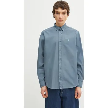 Bavlněná košile Carhartt WIP LS Bolton Shirt, L, modrá, 50X