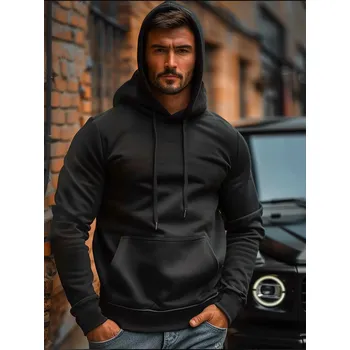 Pánská móda Pánská mikina s kapucí černá Bolf MB001A3 - 2XL