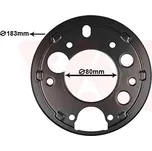 Ochranný plech proti rozstřikování, brzdový kotouč VAN WEZEL 3076373